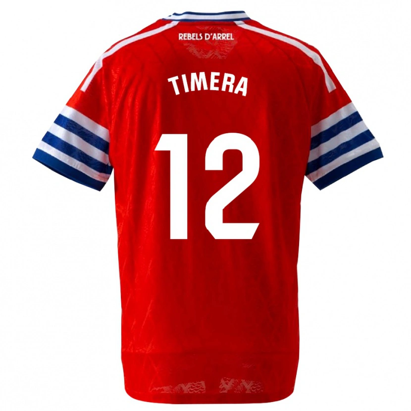 Danxen Dames Adama Timera #12 Koninklijk Blauw Rood Uitshirt Uittenue 2026/27 T-Shirt België