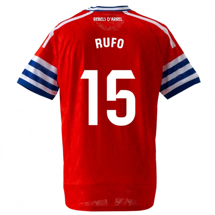 Danxen Dames Xavi Rufo #15 Koninklijk Blauw Rood Uitshirt Uittenue 2026/27 T-Shirt België