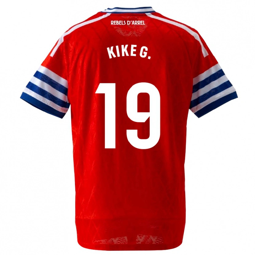Danxen Dames Kike García #19 Koninklijk Blauw Rood Uitshirt Uittenue 2026/27 T-Shirt België