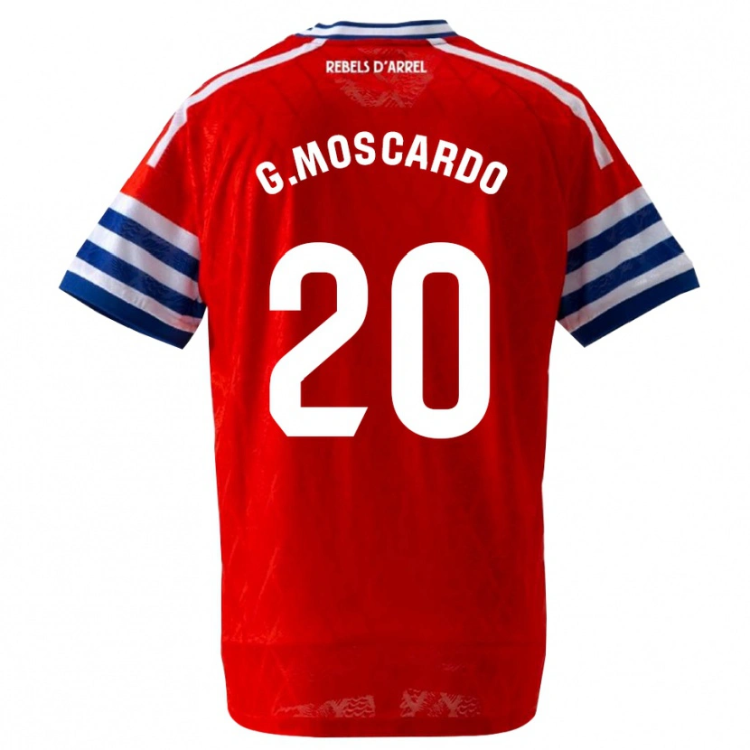Danxen Dames Gabriel Moscardo #20 Koninklijk Blauw Rood Uitshirt Uittenue 2026/27 T-Shirt België