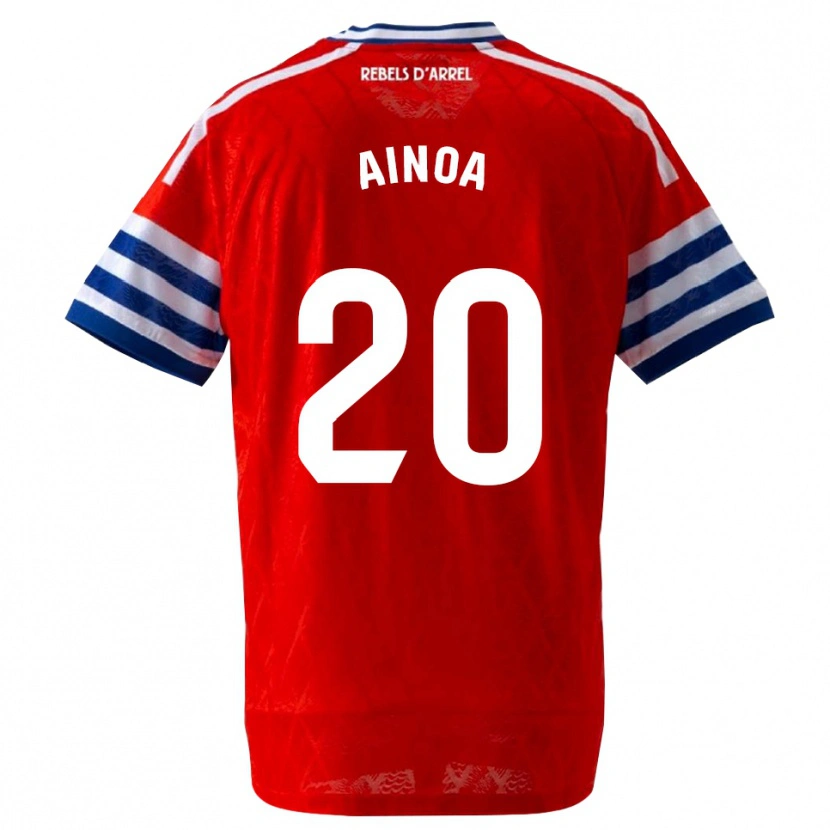 Danxen Dames Ainoa Campo #20 Koninklijk Blauw Rood Uitshirt Uittenue 2026/27 T-Shirt België
