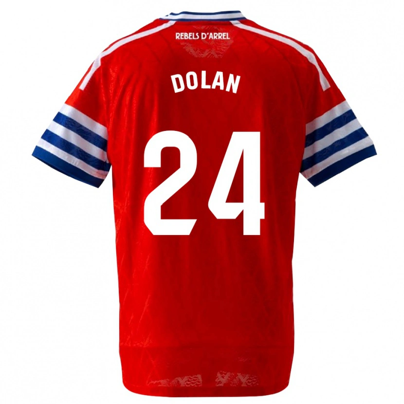 Danxen Dames Tyrhys Dolan #24 Koninklijk Blauw Rood Uitshirt Uittenue 2026/27 T-Shirt België