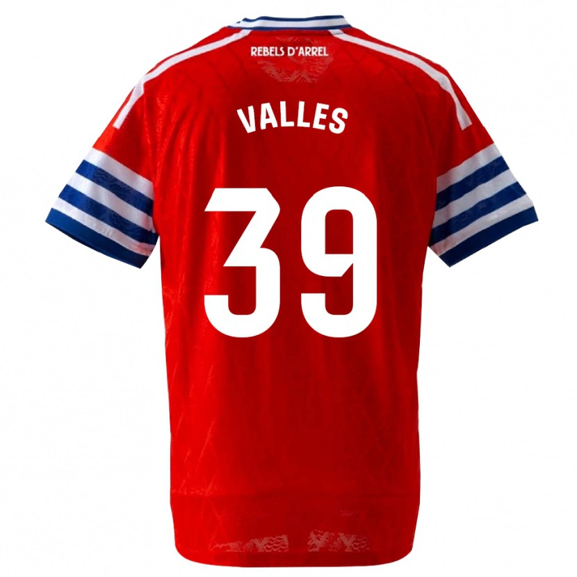Danxen Dames Gastón Valles #39 Koninklijk Blauw Rood Uitshirt Uittenue 2026/27 T-Shirt België