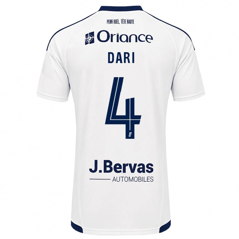 Danxen Dames Achraf Dari #4 Marineblauw Wit Uitshirt Uittenue 2026/27 T-Shirt België
