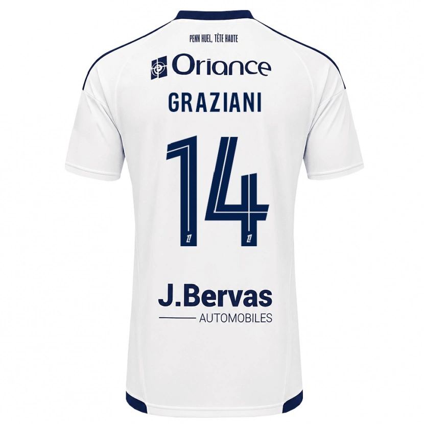 Danxen Dames Kelyan Graziani #14 Marineblauw Wit Uitshirt Uittenue 2026/27 T-Shirt België