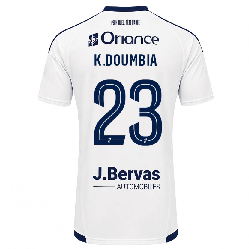 Danxen Dames Kamory Doumbia #23 Marineblauw Wit Uitshirt Uittenue 2026/27 T-Shirt België
