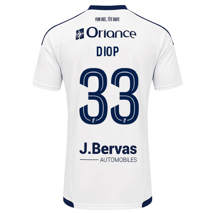 Danxen Dames Saliou Diop #33 Marineblauw Wit Uitshirt Uittenue 2026/27 T-Shirt België