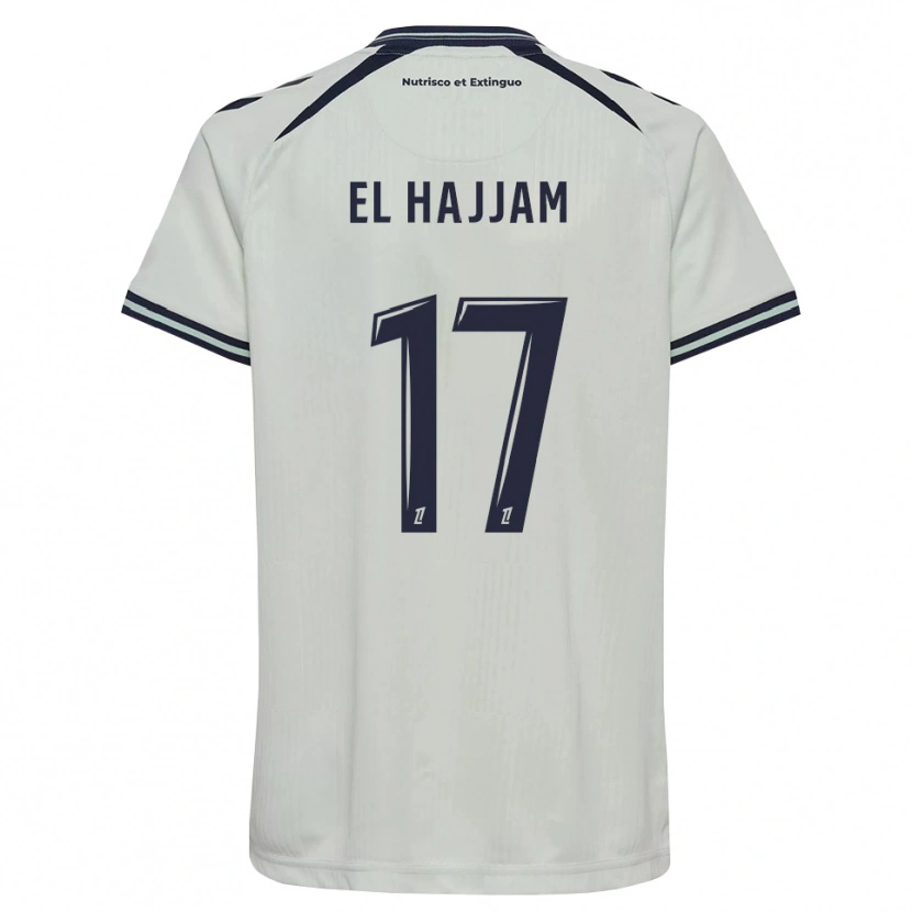 Danxen Dames Oualid El Hajjam #17 Middernachtblauw Wit Uitshirt Uittenue 2026/27 T-Shirt België