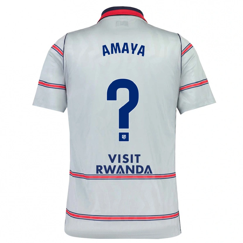 Danxen Dames Marco Amaya #0 Grijs Rood Marineblauw Thuisshirt Derde Tenue 2026/27 T-Shirt België