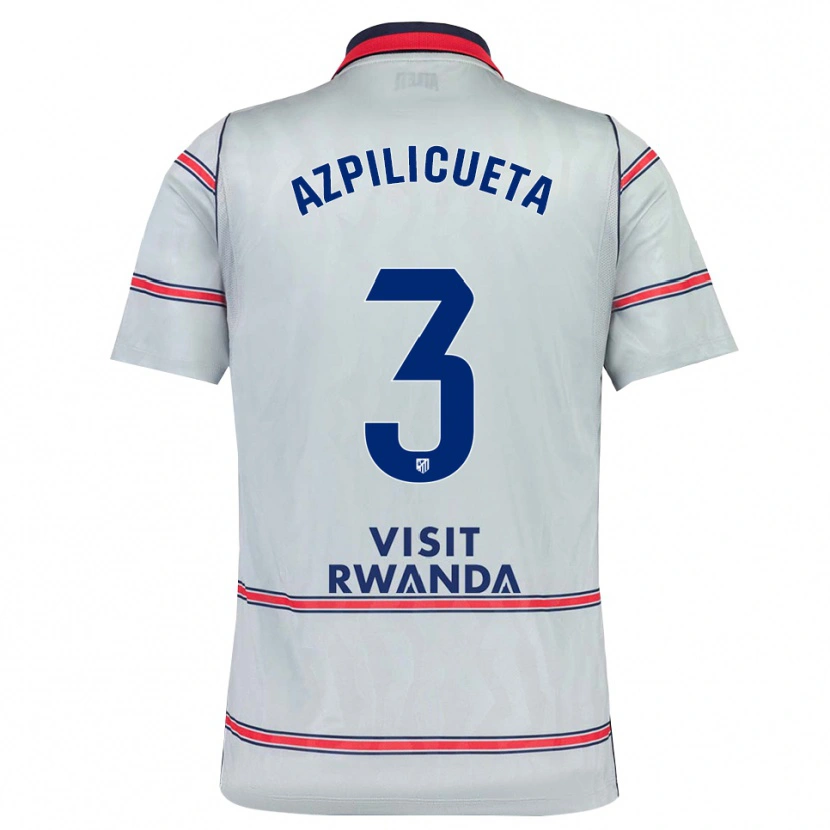 Danxen Dames César Azpilicueta #3 Grijs Rood Marineblauw Thuisshirt Derde Tenue 2026/27 T-Shirt België