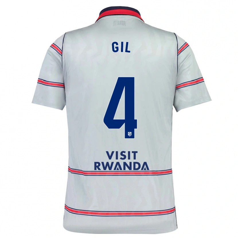 Danxen Dames Miguel Gil #4 Grijs Rood Marineblauw Thuisshirt Derde Tenue 2026/27 T-Shirt België