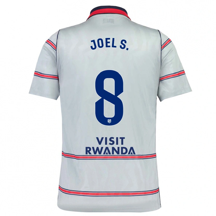 Danxen Dames Joel Sánchez #8 Grijs Rood Marineblauw Thuisshirt Derde Tenue 2026/27 T-Shirt België