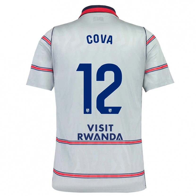 Danxen Dames Adrian Cova #12 Grijs Rood Marineblauw Thuisshirt Derde Tenue 2026/27 T-Shirt België