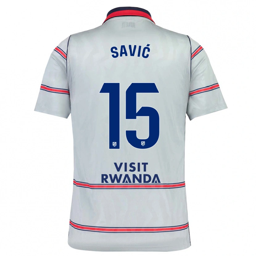Danxen Dames Stefan Savic #15 Grijs Rood Marineblauw Thuisshirt Derde Tenue 2026/27 T-Shirt België