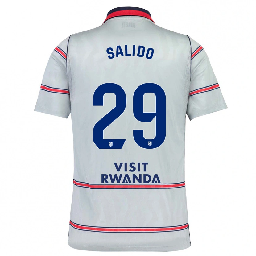 Danxen Dames Alberto Salido #29 Grijs Rood Marineblauw Thuisshirt Derde Tenue 2026/27 T-Shirt België