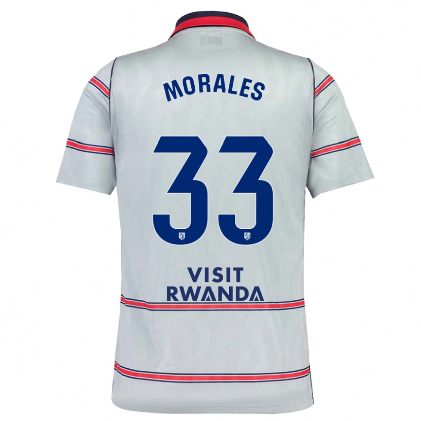 Danxen Dames Luismi Morales #33 Grijs Rood Marineblauw Thuisshirt Derde Tenue 2026/27 T-Shirt België