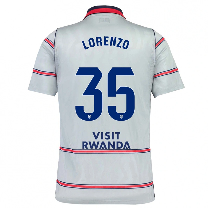 Danxen Dames Diego Lorenzo #35 Grijs Rood Marineblauw Thuisshirt Derde Tenue 2026/27 T-Shirt België