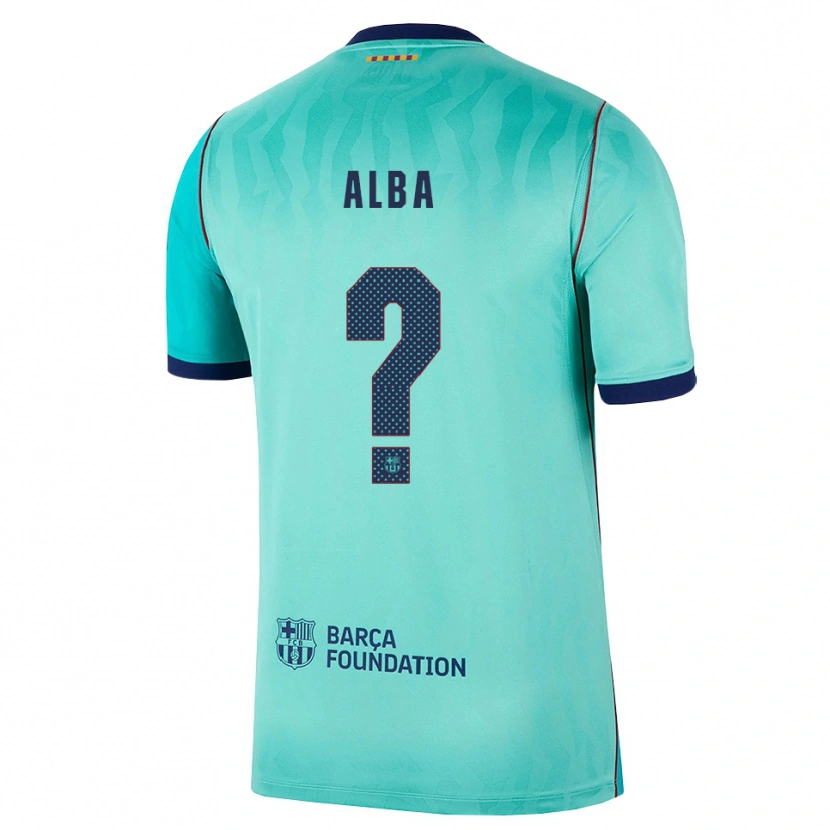 Danxen Dames Javi Alba #0 Aqua Donker Turquoise Koninklijk Blauw Thuisshirt Derde Tenue 2026/27 T-Shirt België
