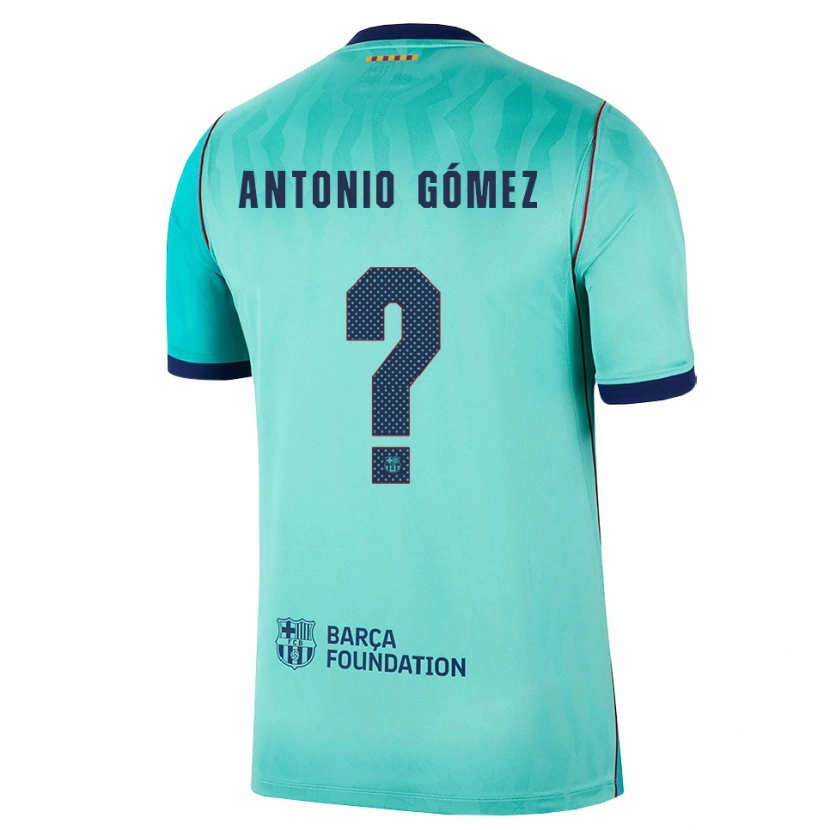 Danxen Dames Antonio Gómez #0 Aqua Donker Turquoise Koninklijk Blauw Thuisshirt Derde Tenue 2026/27 T-Shirt België