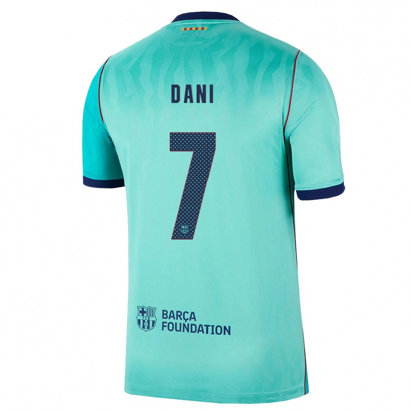 Danxen Dames Dani Rodríguez #7 Aqua Donker Turquoise Koninklijk Blauw Thuisshirt Derde Tenue 2026/27 T-Shirt België