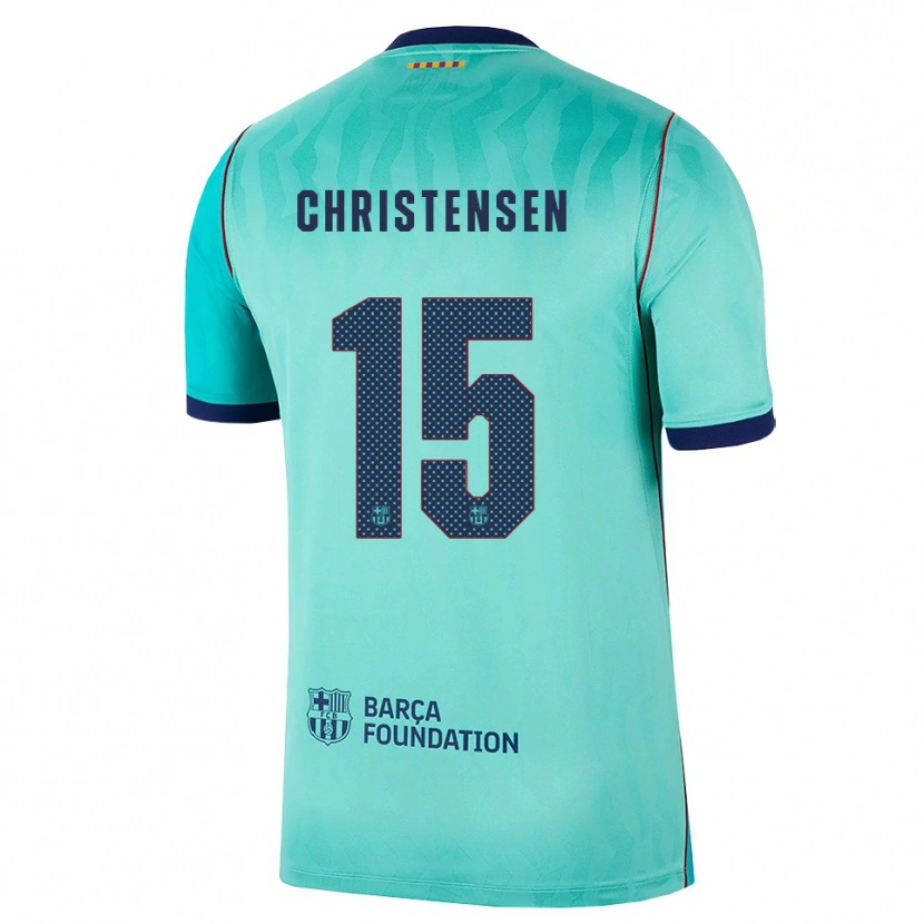 Danxen Dames Andreas Christensen #15 Aqua Donker Turquoise Koninklijk Blauw Thuisshirt Derde Tenue 2026/27 T-Shirt België