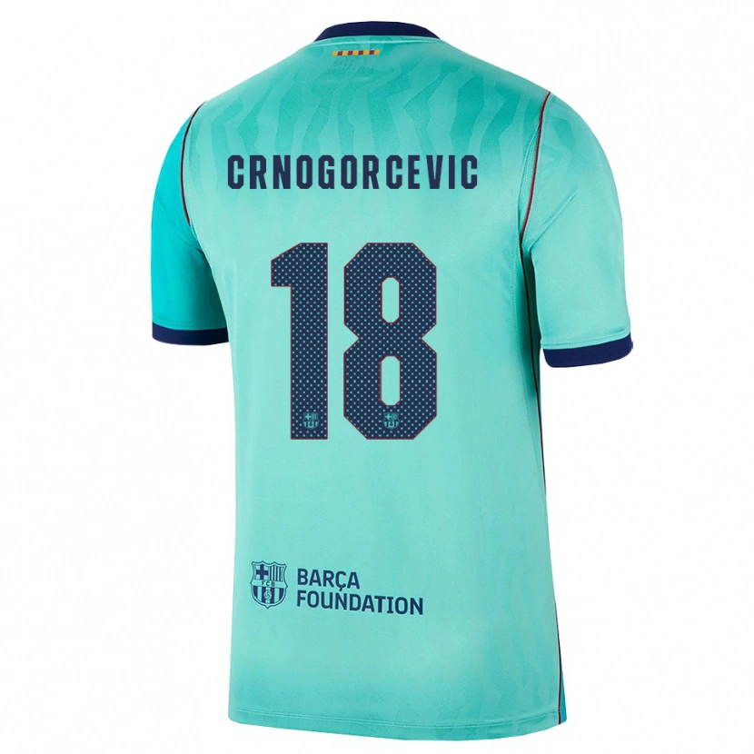 Danxen Dames Ana-Maria Crnogorcevic #18 Aqua Donker Turquoise Koninklijk Blauw Thuisshirt Derde Tenue 2026/27 T-Shirt België