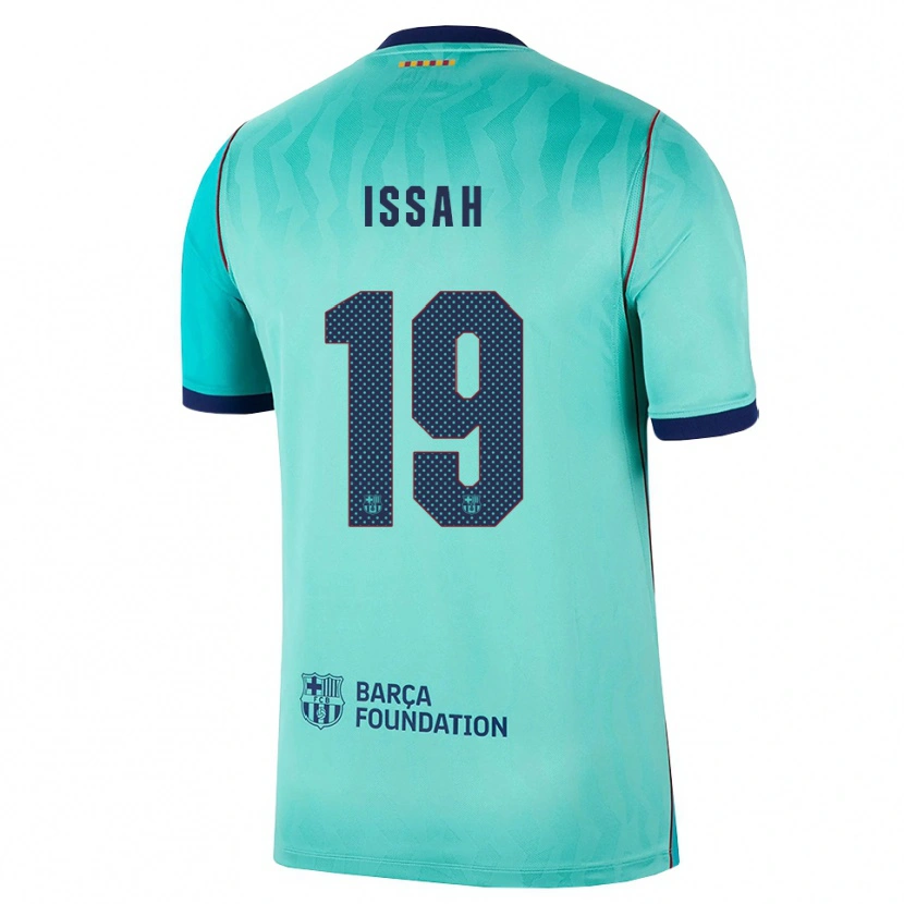 Danxen Dames Aziz Issah #19 Aqua Donker Turquoise Koninklijk Blauw Thuisshirt Derde Tenue 2026/27 T-Shirt België