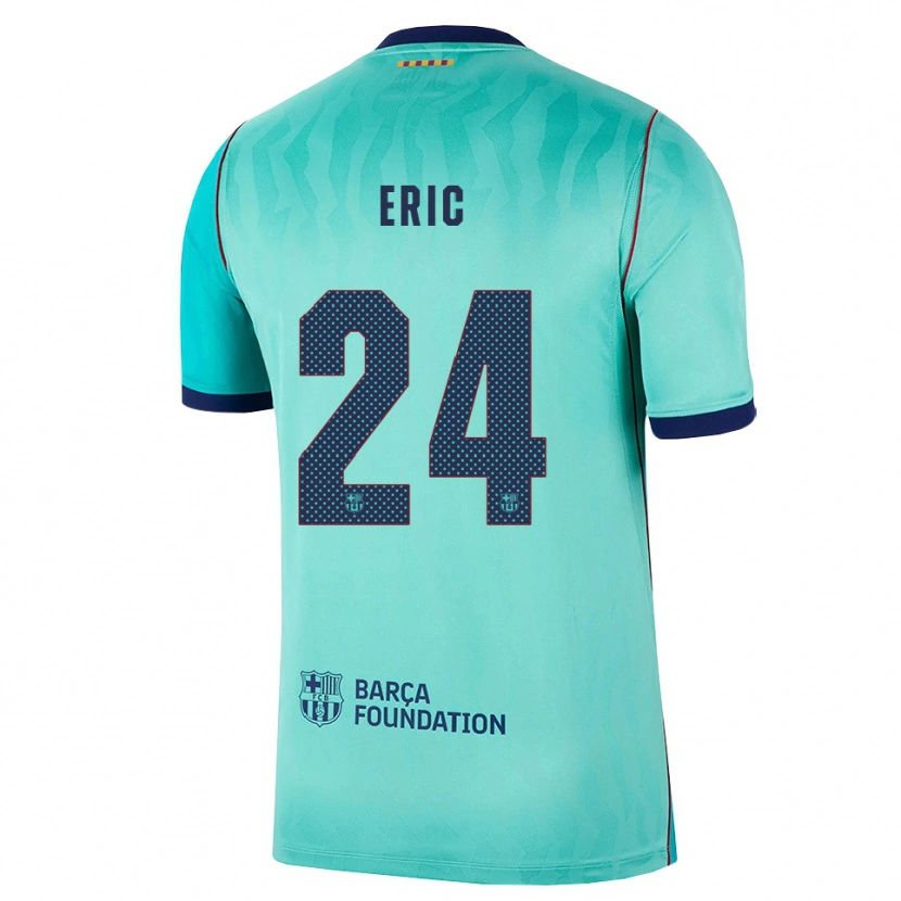 Danxen Dames Eric García #24 Aqua Donker Turquoise Koninklijk Blauw Thuisshirt Derde Tenue 2026/27 T-Shirt België