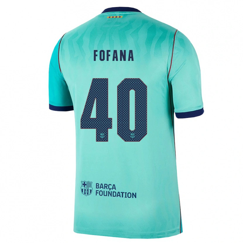 Danxen Dames Nuhu Fofana #40 Aqua Donker Turquoise Koninklijk Blauw Thuisshirt Derde Tenue 2026/27 T-Shirt België