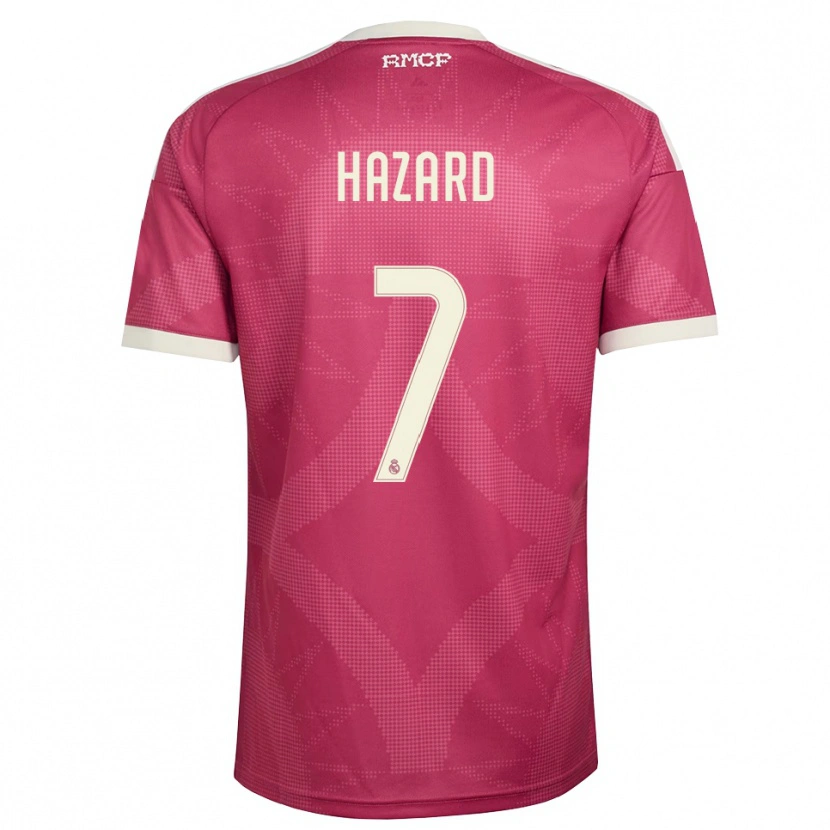 Danxen Dames Eden Hazard #7 Bleek Violet Rood Wit Thuisshirt Derde Tenue 2026/27 T-Shirt België