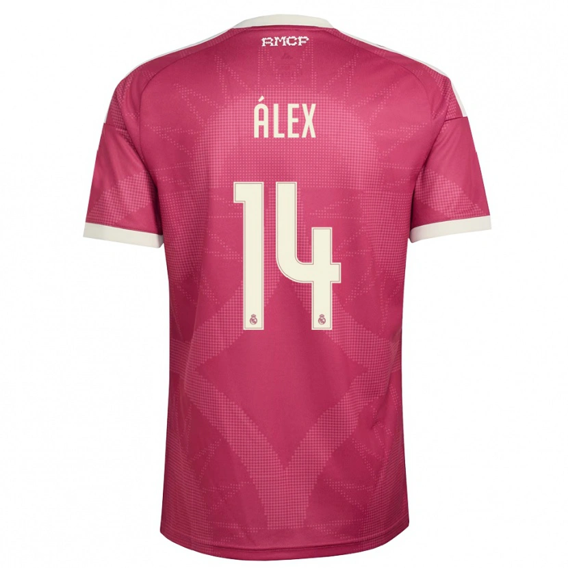 Danxen Dames Álex Pérez #14 Bleek Violet Rood Wit Thuisshirt Derde Tenue 2026/27 T-Shirt België