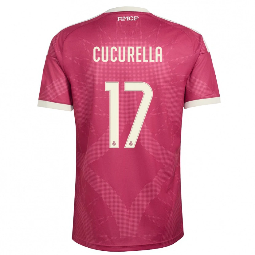 Danxen Dames Marc Cucurella #17 Bleek Violet Rood Wit Thuisshirt Derde Tenue 2026/27 T-Shirt België