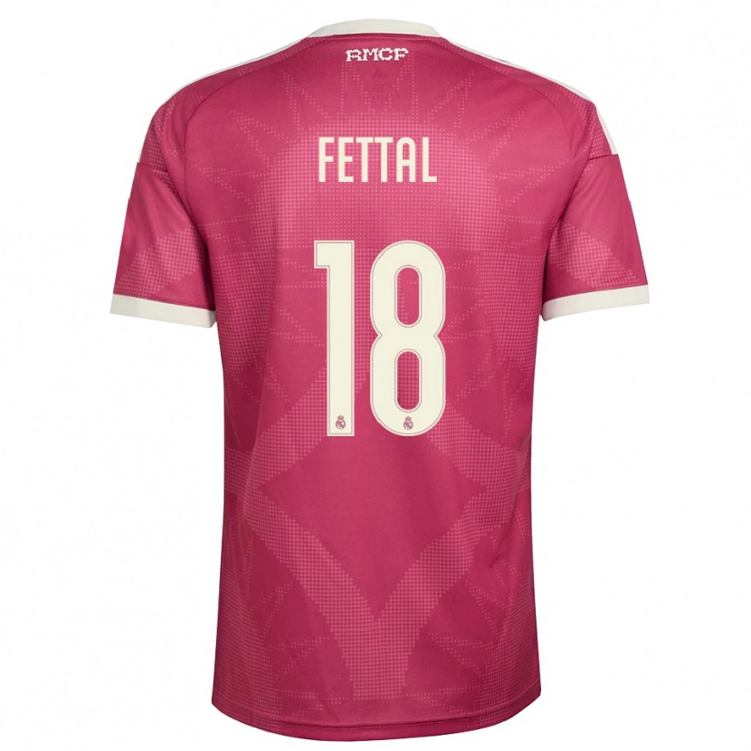 Danxen Dames Rachad Fettal #18 Bleek Violet Rood Wit Thuisshirt Derde Tenue 2026/27 T-Shirt België