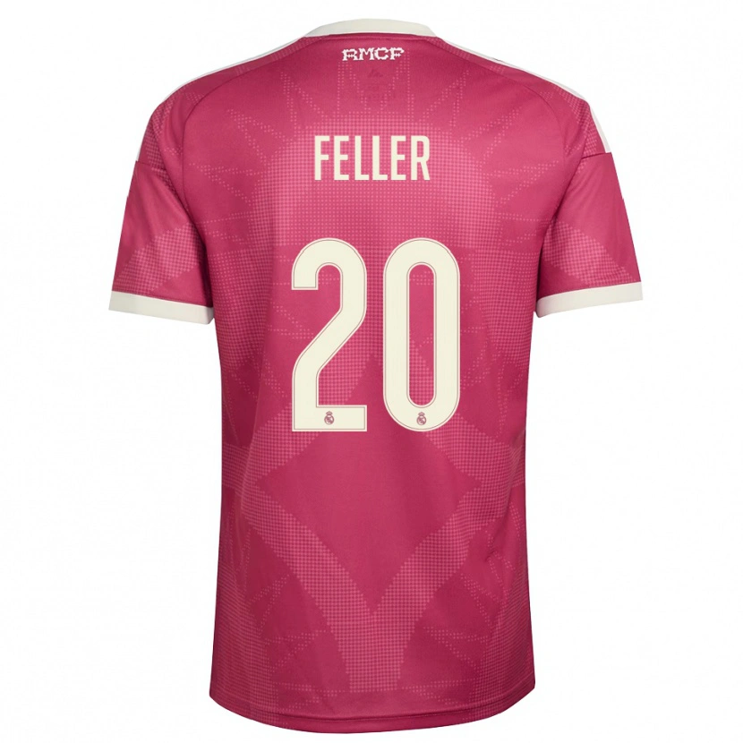 Danxen Dames Naomie Feller #20 Bleek Violet Rood Wit Thuisshirt Derde Tenue 2026/27 T-Shirt België