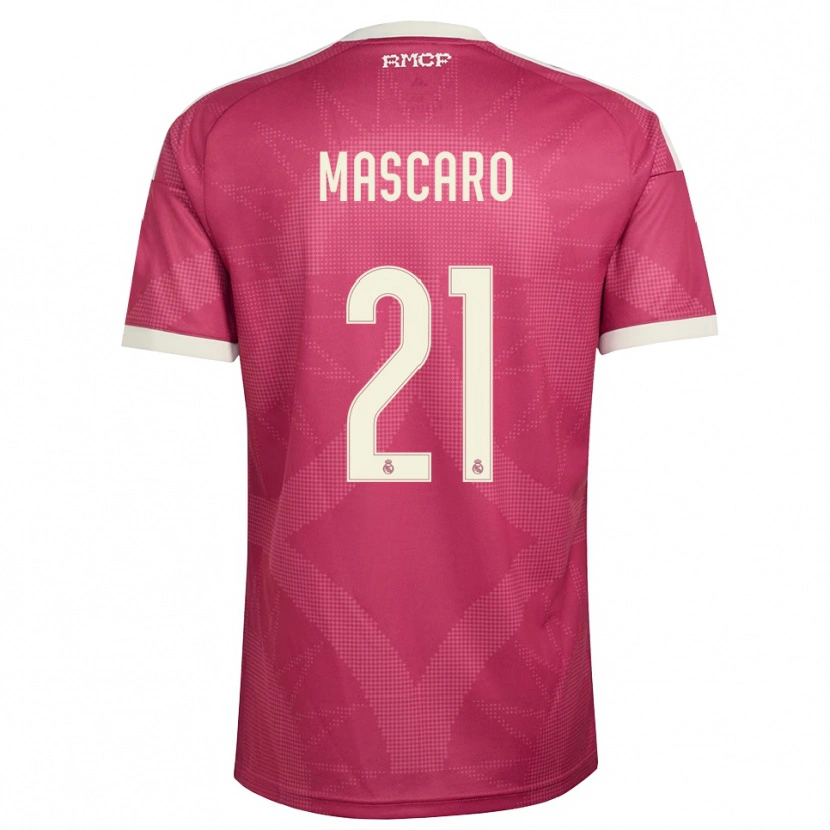 Danxen Dames Joan Mascaro #21 Bleek Violet Rood Wit Thuisshirt Derde Tenue 2026/27 T-Shirt België