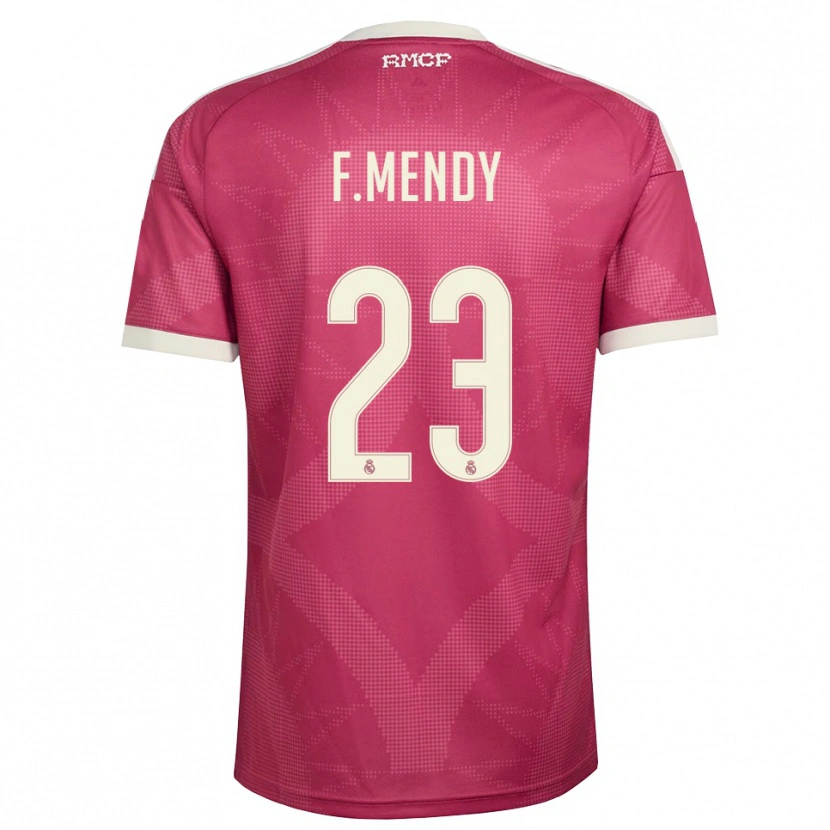 Danxen Dames Ferland Mendy #23 Bleek Violet Rood Wit Thuisshirt Derde Tenue 2026/27 T-Shirt België