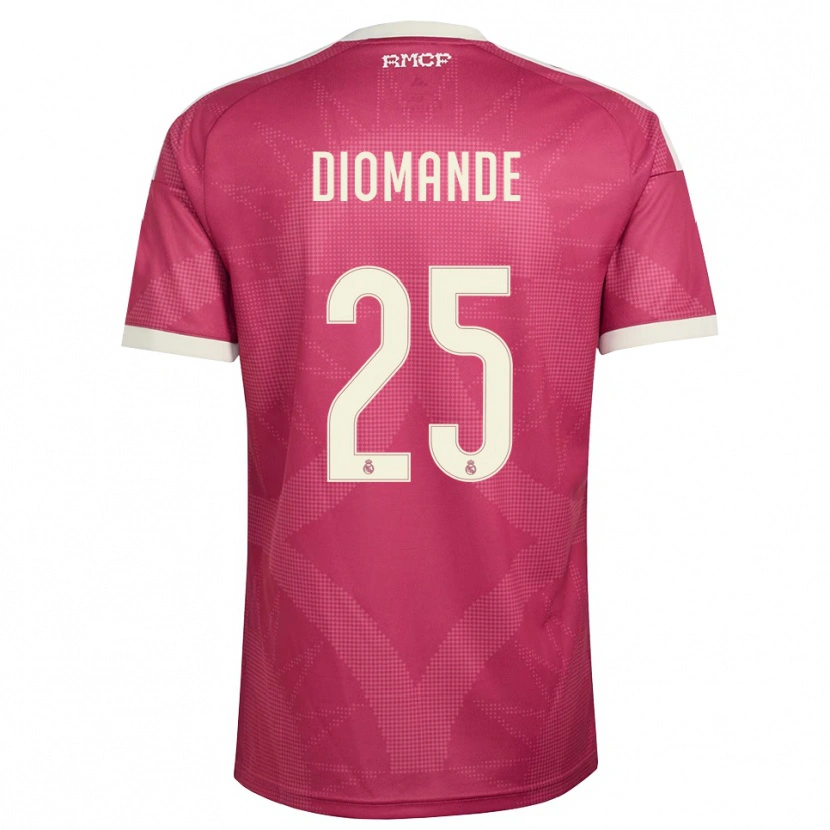 Danxen Dames Yan Diomande #25 Bleek Violet Rood Wit Thuisshirt Derde Tenue 2026/27 T-Shirt België