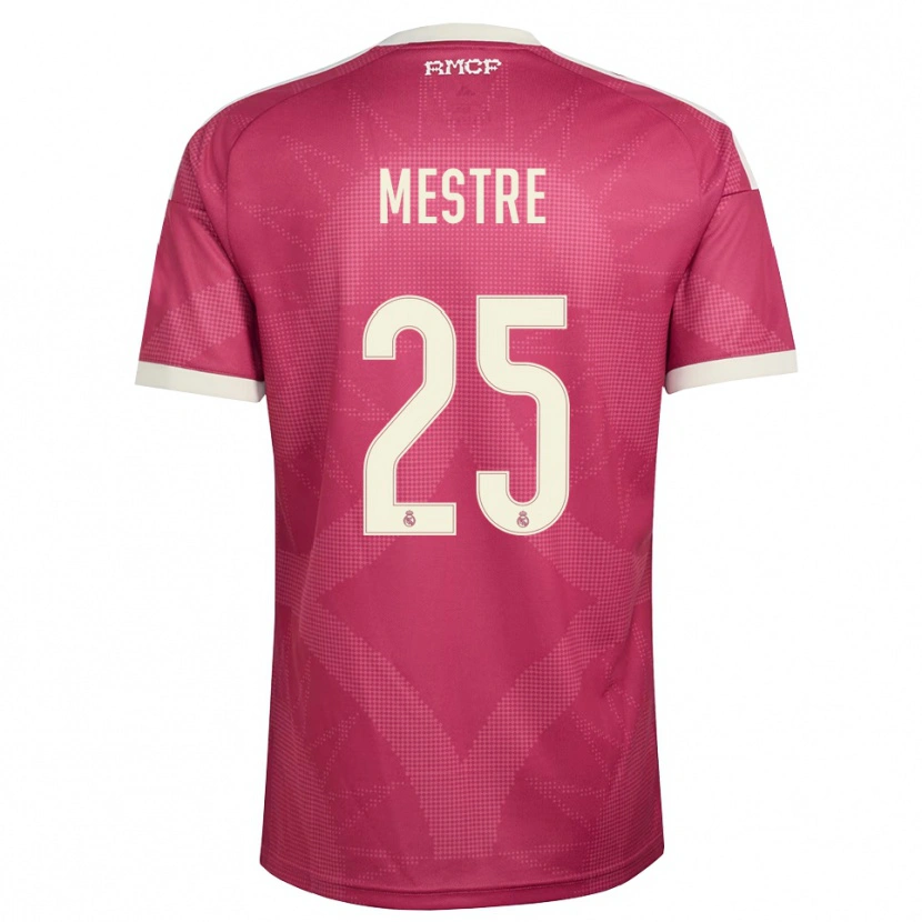 Danxen Dames Sergio Mestre #25 Bleek Violet Rood Wit Thuisshirt Derde Tenue 2026/27 T-Shirt België
