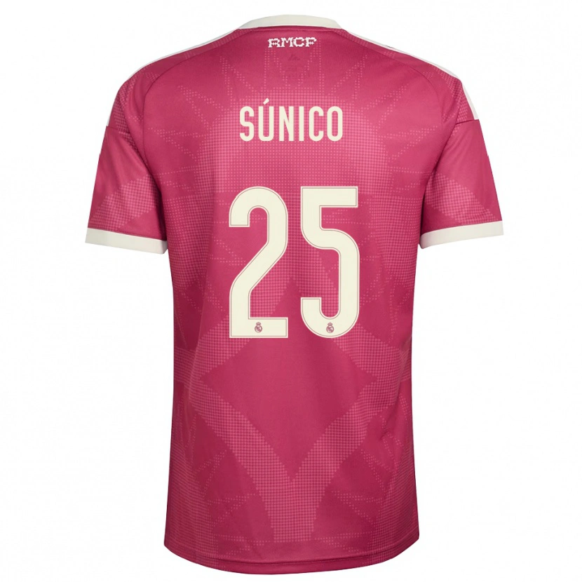 Danxen Dames Guille Súnico #25 Bleek Violet Rood Wit Thuisshirt Derde Tenue 2026/27 T-Shirt België