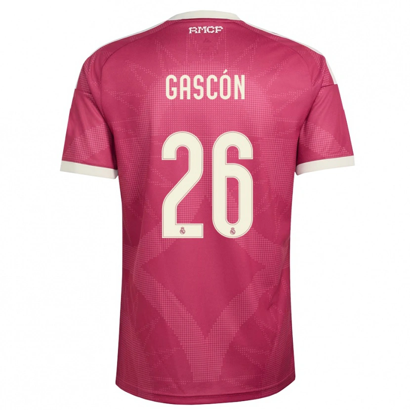 Danxen Dames Ignacio Gascón #26 Bleek Violet Rood Wit Thuisshirt Derde Tenue 2026/27 T-Shirt België