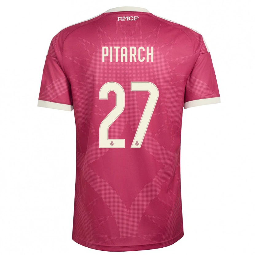 Danxen Dames Thiago Pitarch #27 Bleek Violet Rood Wit Thuisshirt Derde Tenue 2026/27 T-Shirt België