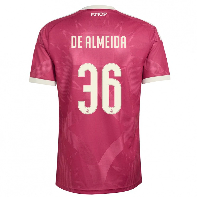 Danxen Dames Paulo De Almeida #36 Bleek Violet Rood Wit Thuisshirt Derde Tenue 2026/27 T-Shirt België