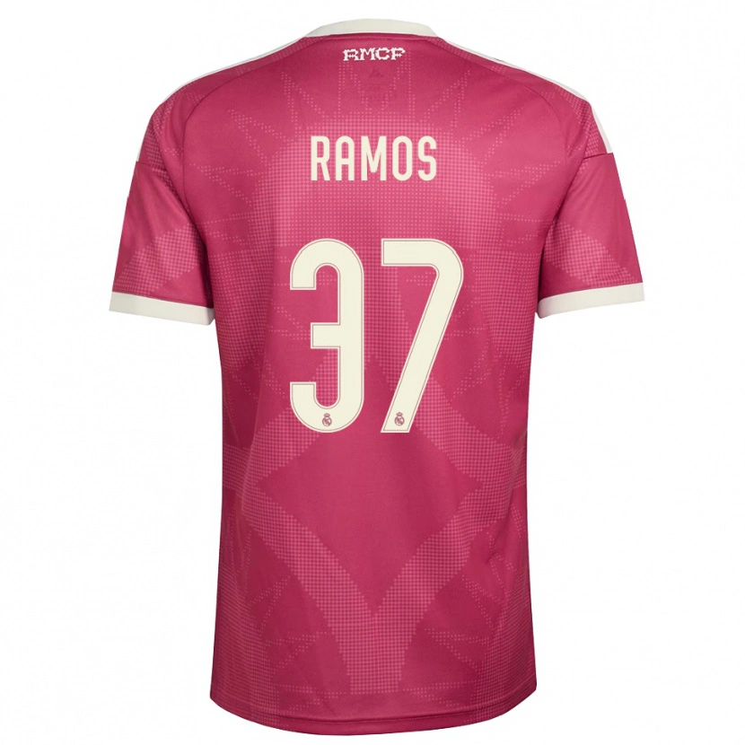 Danxen Dames Yeremaiah Ramos #37 Bleek Violet Rood Wit Thuisshirt Derde Tenue 2026/27 T-Shirt België