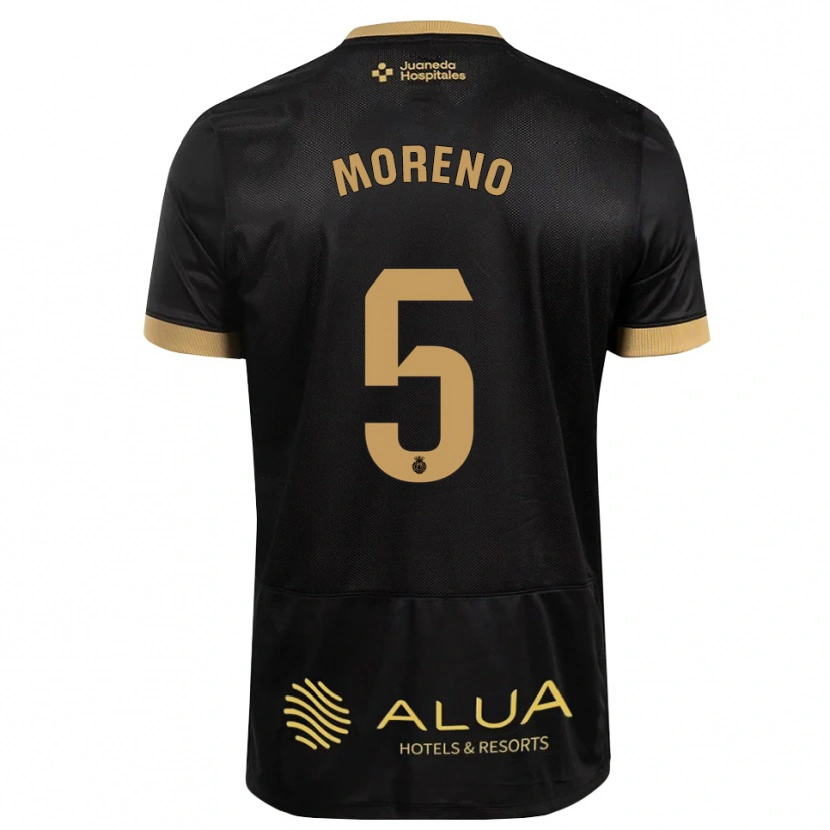 Danxen Dames Alberto Moreno #5 Zwart Zandbruin Zwaar Hout Uitshirt Uittenue 2026/27 T-Shirt België