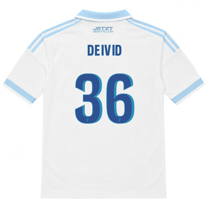 Danxen Kinderen Deivid Washington #36 Licht Hemelsblauw Wit Rood Uitshirt Uittenue 2026/27 T-Shirt België