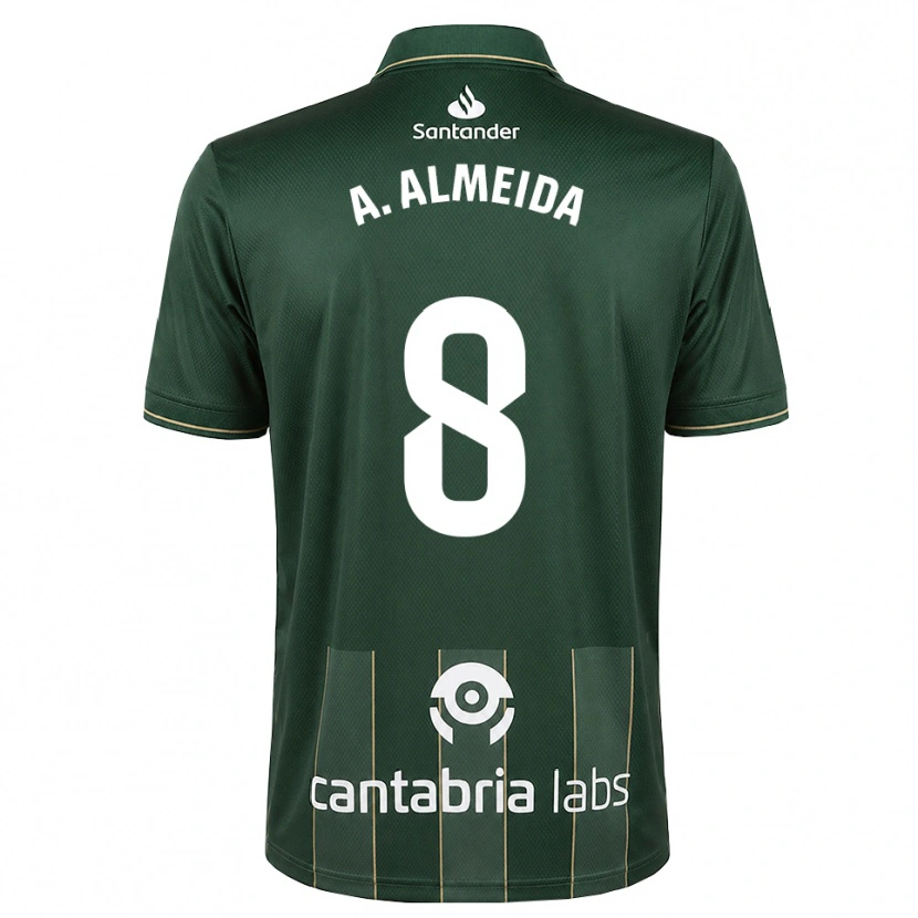 Danxen Kinderen André Almeida #8 Donker Leigrijs Wit Uitshirt Uittenue 2026/27 T-Shirt België
