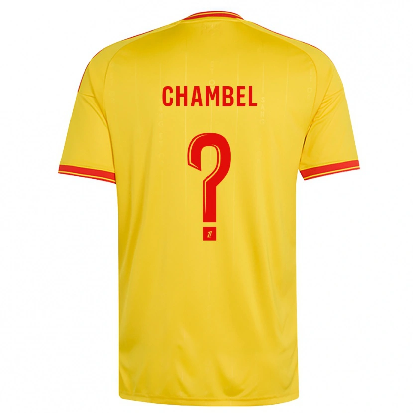 Danxen Kinderen Djibril Chambel #0 Goud Oranje Rood Thuisshirt Thuistenue 2026/27 T-Shirt België