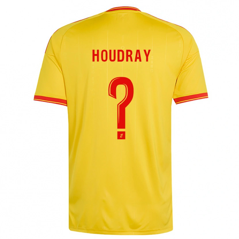 Danxen Kinderen Leyaan Houdray #0 Goud Oranje Rood Thuisshirt Thuistenue 2026/27 T-Shirt België