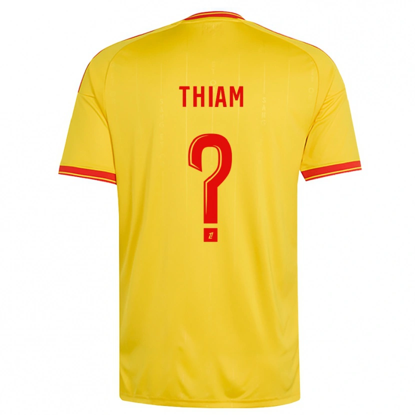 Danxen Kinderen Mamadou Thiam #0 Goud Oranje Rood Thuisshirt Thuistenue 2026/27 T-Shirt België