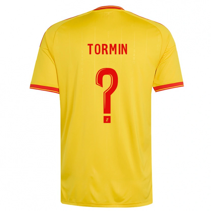 Danxen Kinderen Sean Tormin #0 Goud Oranje Rood Thuisshirt Thuistenue 2026/27 T-Shirt België
